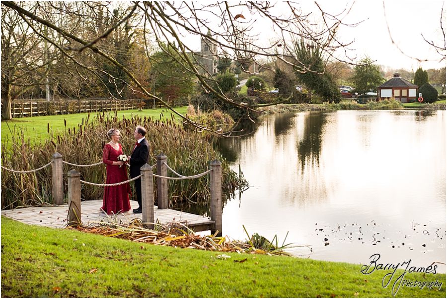 Intimate winter wedding photographs at The Moat House in Acton Trussell by Preferred Wedding Photographers Barry James