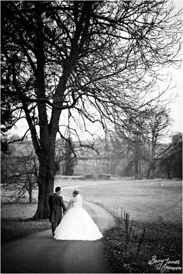 Contemporary wedding photography of a winter wedding at Somerford Hall in Brewood by Midlands Wedding Photographer Barry James