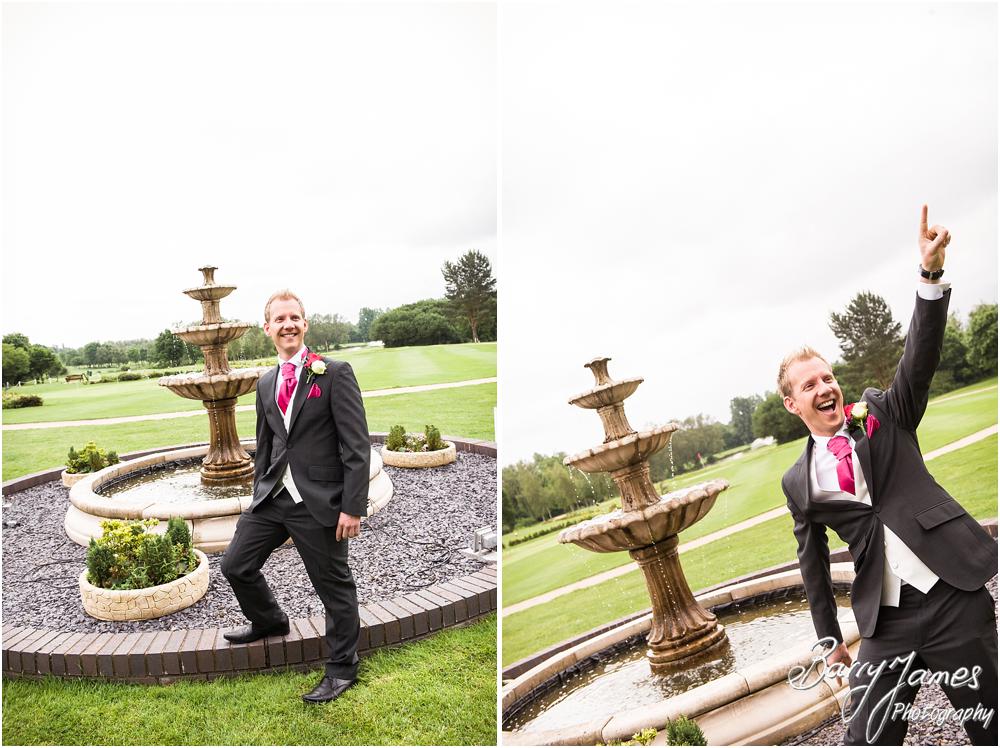 Creative relaxed photographs of the groomsmen at Calderfields in Walsall by Walsall Wedding Photographers Barry James