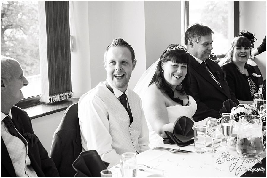 Capturing the fantastic speeches and guest reactions at The Chase in Cannock by Walsall Wedding Photographer Barry James