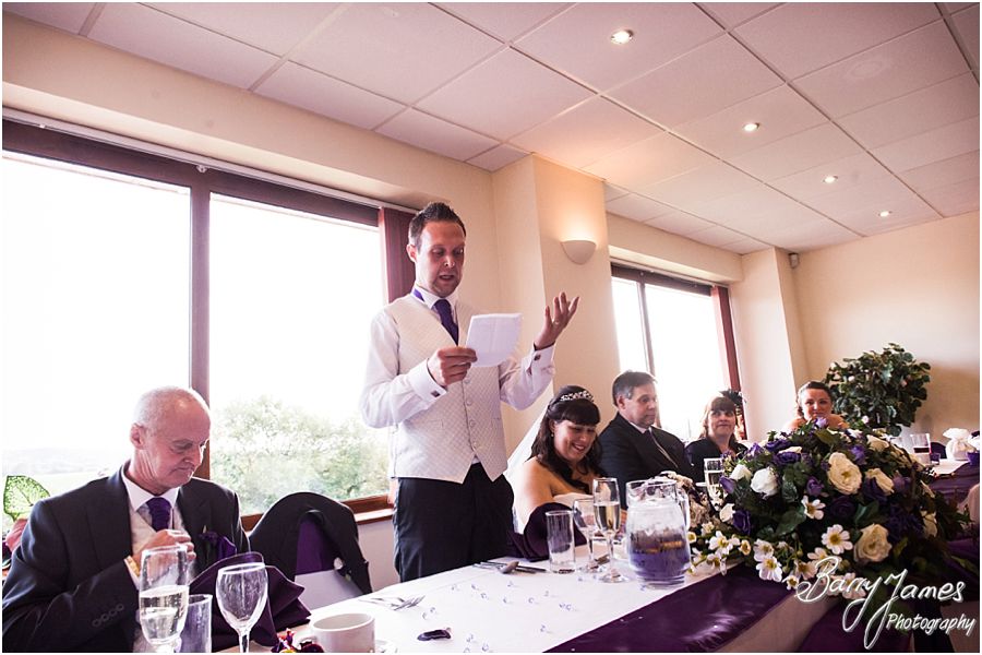 Candid photos of the speeches and guest reactions at The Chase in Cannock by Walsall Wedding Photographer Barry James