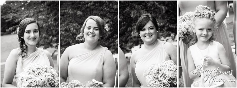 Contemporary portraits of the bridal party at Hawkesyard Estate in Rugeley by Rugeley Wedding Photographer Barry James