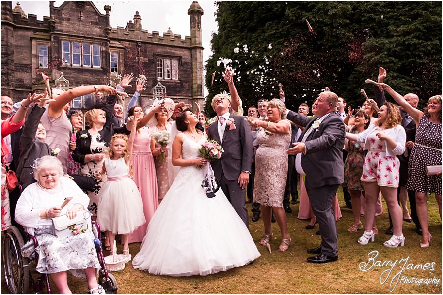 Fun wedding photographs at Hawkesyard Estate in Rugeley by Rugeley Wedding Photographer Barry James