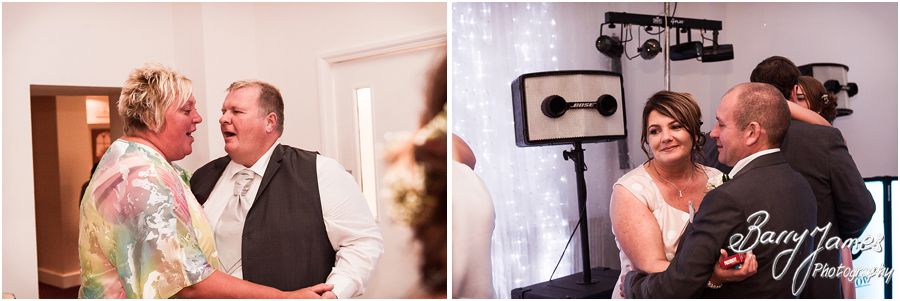 Creative evening photography of the first dance and the party at Hawkesyard Estate in Rugeley by Rugeley Wedding Photographer Barry James