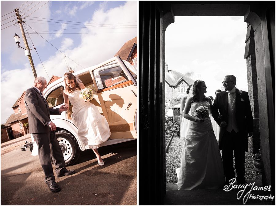 Contemporary creative wedding photography at St Thomas Church in Walton-on-the-Hill by Stafford Wedding Photographer Barry James