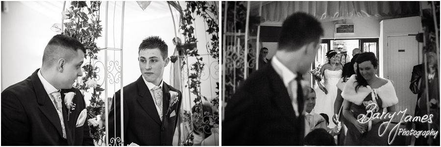 Civil wedding ceremony at The Mill in Worston by Rugeley Wedding Photographer Barry James