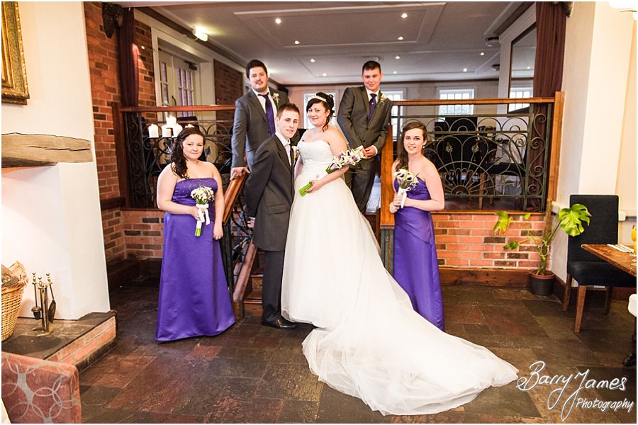 Relaxed wedding photos of family at The Mill in Worston by Creative Contemporary Wedding Photographer Barry James