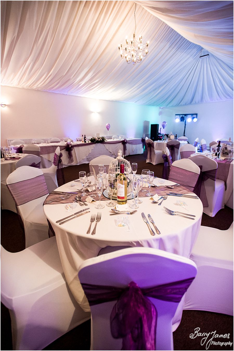 Beautiful venue for wedding breakfast at The Mill in Worston by Stafford Wedding Photographer Barry James