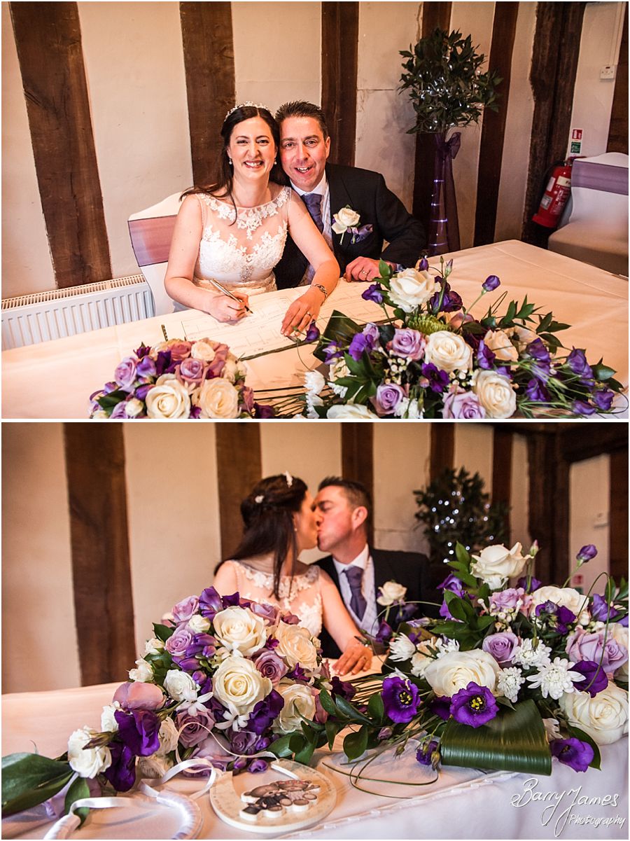 Creative modern wedding photography that eschews the cheese for natural fun during wedding day at The Moat House in Acton Trussell by Award Winning Wedding Photographer Barry James