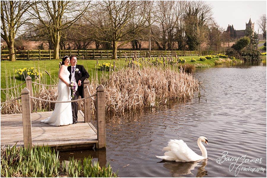 Professional wedding photographs that capture the drama, fun and emotion of a wedding at The Moat House in Acton Trussell by Award Winning Wedding Photographer Barry James