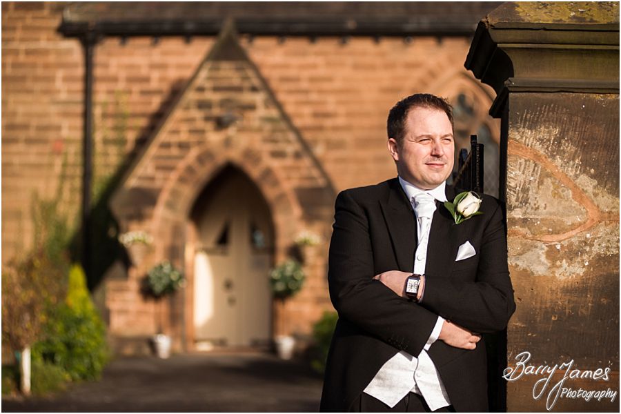 Contemporary and creative wedding photographs at St Pauls Church in Coven by Staffordshire Wedding Photographer Barry James