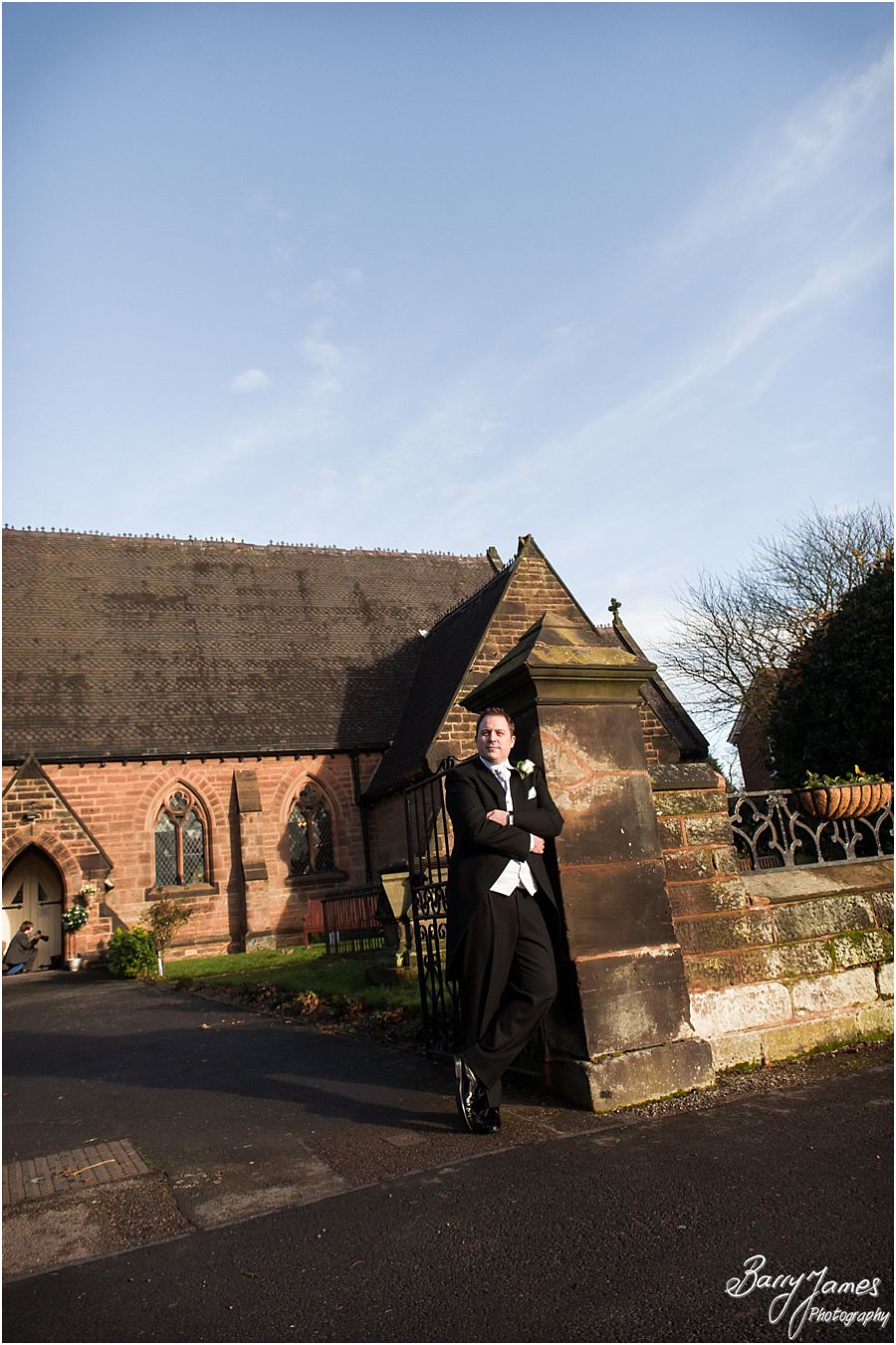 Gorgeous wedding photographs at St Pauls Church in Coven by Brewood Wedding Photographer Barry James