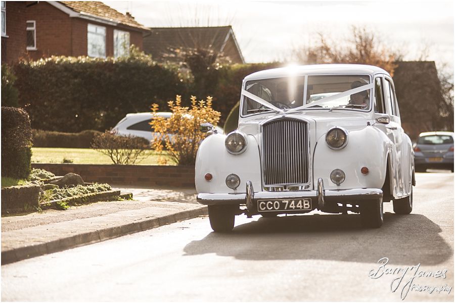 Reportage and creative wedding photography at St Pauls Church in Brewood by Stafford Wedding Photographers Barry James