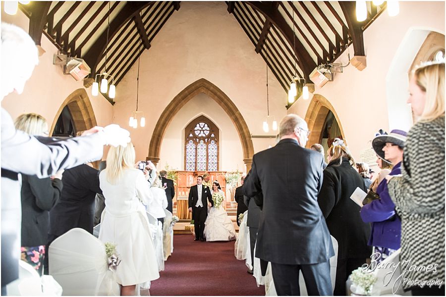 Gorgeous wedding photographs at St Pauls Church in Coven by Brewood Wedding Photographer Barry James