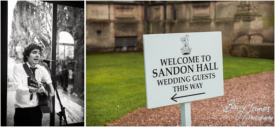 Award winning unobtrusive wedding photography at Sandon Hall in Stafford by Professional Wedding Photographers Barry James