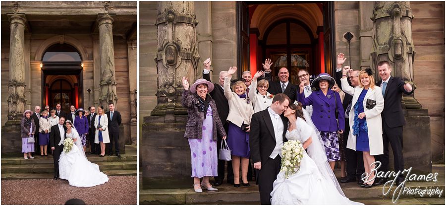 Stroytelling winter wedding photographs at Sandon Hall in Stafford by Creative Contemporary Wedding Photographers Barry James