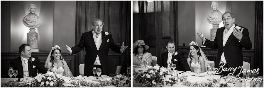 Beautiful relaxed winter wedding photographs at Sandon Hall in Stafford by Preferred Wedding Photographers Barry James