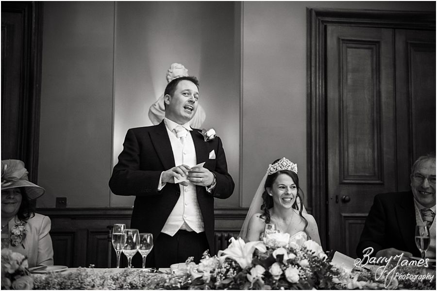 Creative contemporary and unobtrusive wedding photography at Sandon Hall in Stafford by Preferred Wedding Photographers Barry James