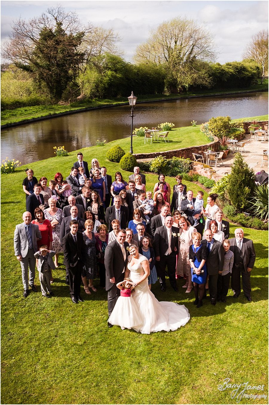 Beautiful relaxed spring wedding photography at The Moat House in Acton Trussell by Award Winning Wedding Photographer Barry James