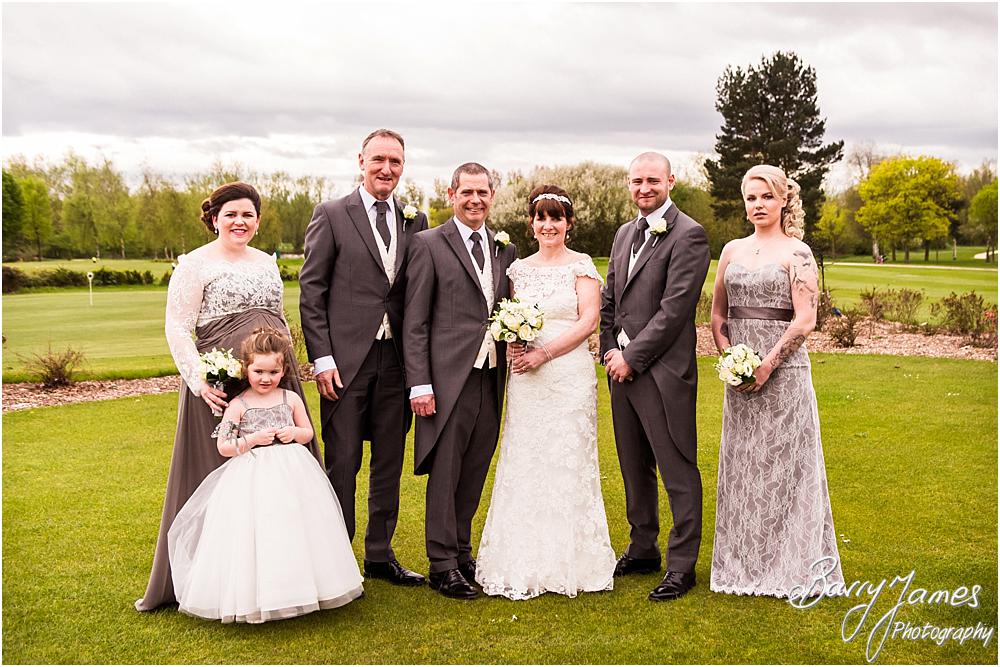 Relaxed formal group photographs on the lawns of Calderfields in Walsall by Calderfields Wedding Photographers Barry James