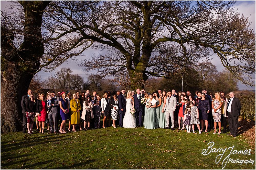 Relaxed wedding party group photographs at Oak Farm Hotel in Cannock by CannockWedding Photographer Barry James