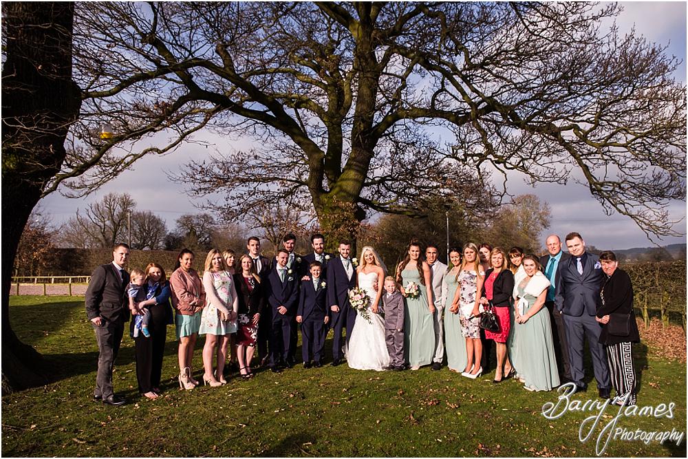 Relaxed wedding party group photographs at Oak Farm Hotel in Cannock by CannockWedding Photographer Barry James