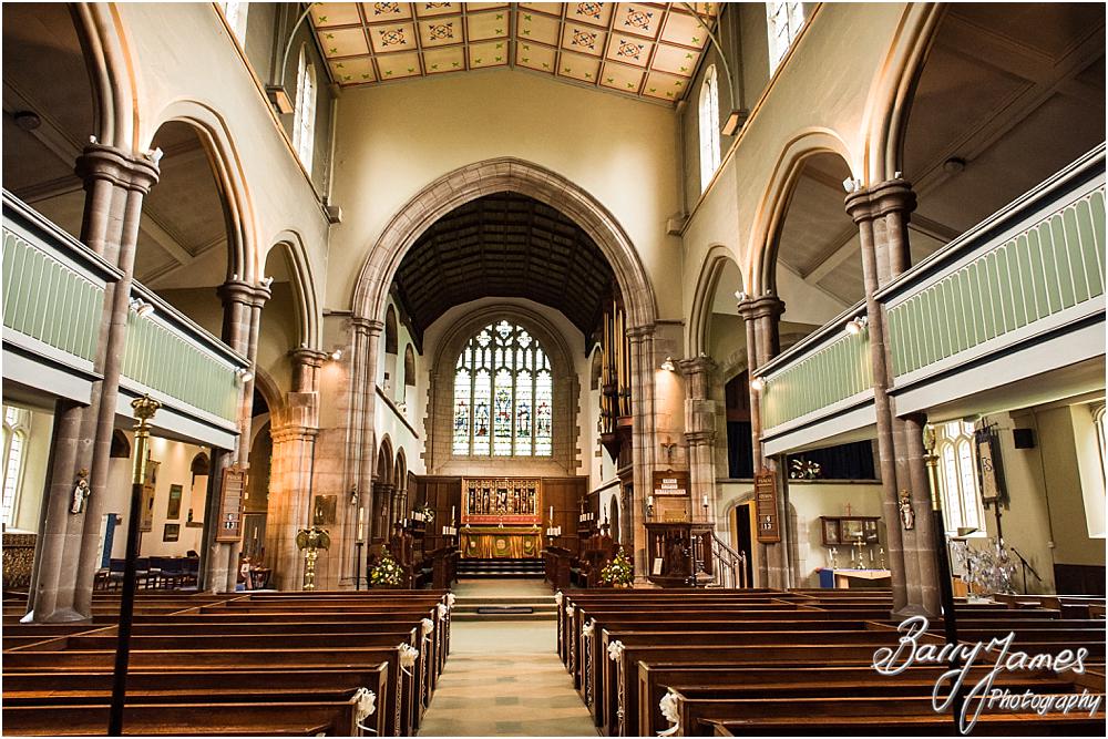 Creative and contemporary wedding photographs at St Augustines in Rugeley by Rugeley Wedding Photographers Barry James