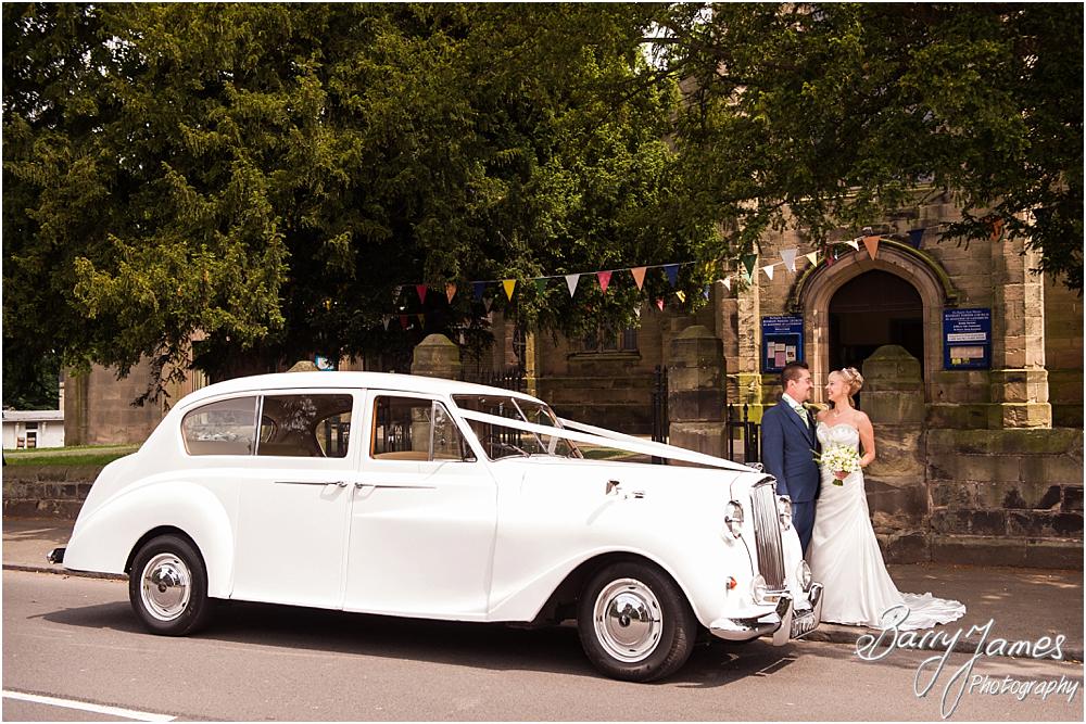 Perfect wedding car transport from Platinum Cars at St Augustines in Rugeley by Rugeley Wedding Photographers Barry James