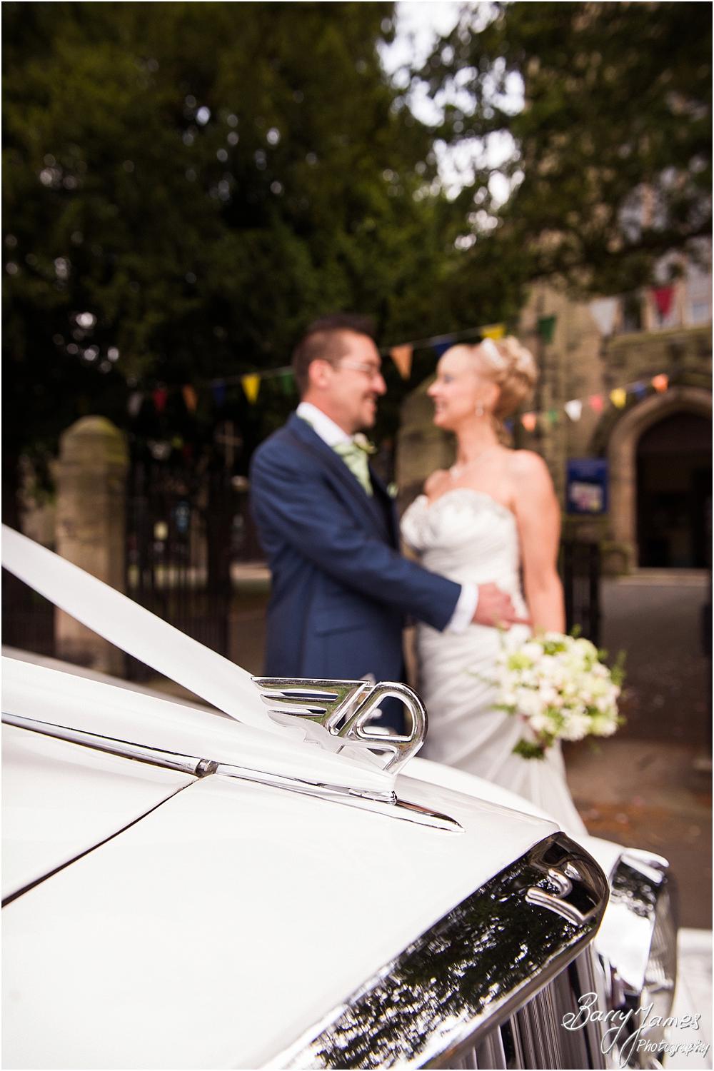 Perfect wedding car transport from Platinum Cars at St Augustines in Rugeley by Rugeley Wedding Photographers Barry James