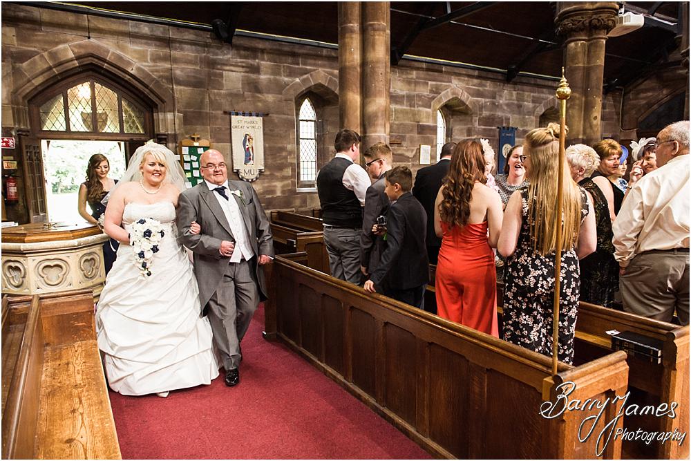 Unobtrusive photographs of the wedding ceremony at St Marks in Great Wyrley by Penkridge Wedding Photographer Barry James