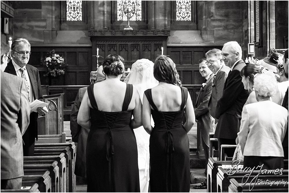 Unobtrusive photographs of the wedding ceremony at St Marks in Great Wyrley by Penkridge Wedding Photographer Barry James