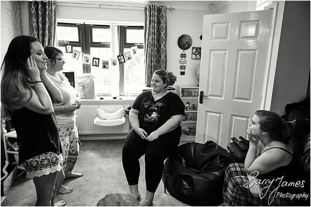 Storytelling candid photographs of the wedding morning and bridal preparations before the wedding at St Marks Church in Great Wyrley by Cannock Wedding Photographer Barry James