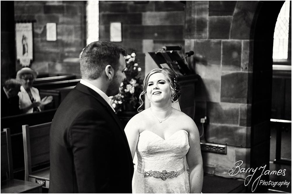 Unobtrusive photographs of the beautiful ceremony at St Marks Church in Great Wyrley by Cannock Wedding Photographer Barry James