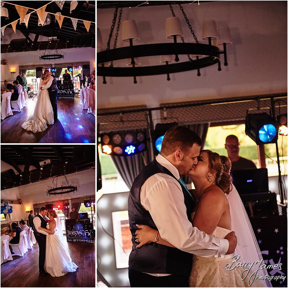 Creative candid photographs of the first dance at Oak Farm in Cannock by Cannock Wedding Photographer Barry James