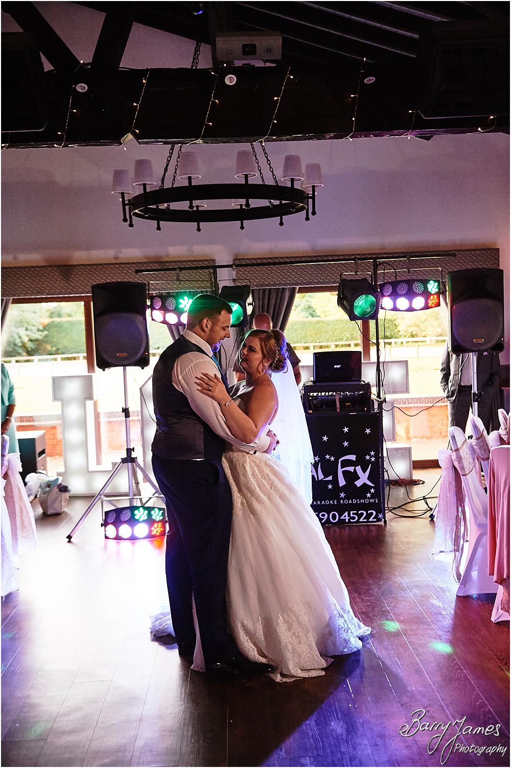 Creative candid photographs of the first dance at Oak Farm in Cannock by Cannock Wedding Photographer Barry James