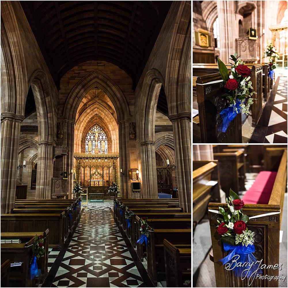 The church of Holy Angels at Hoar Cross Hall in Staffordshire by Stafford Wedding Photographer Barry James