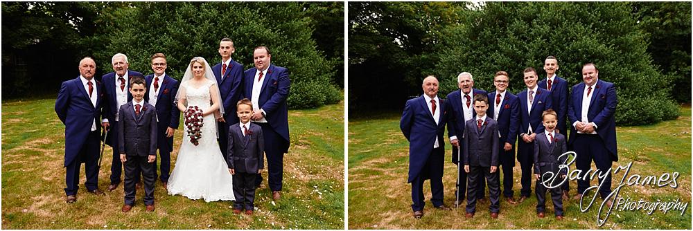 Contemporary relaxed family portraits following the wedding at St Michaels Church Pelsall by Walsall Wedding Photographer Barry James