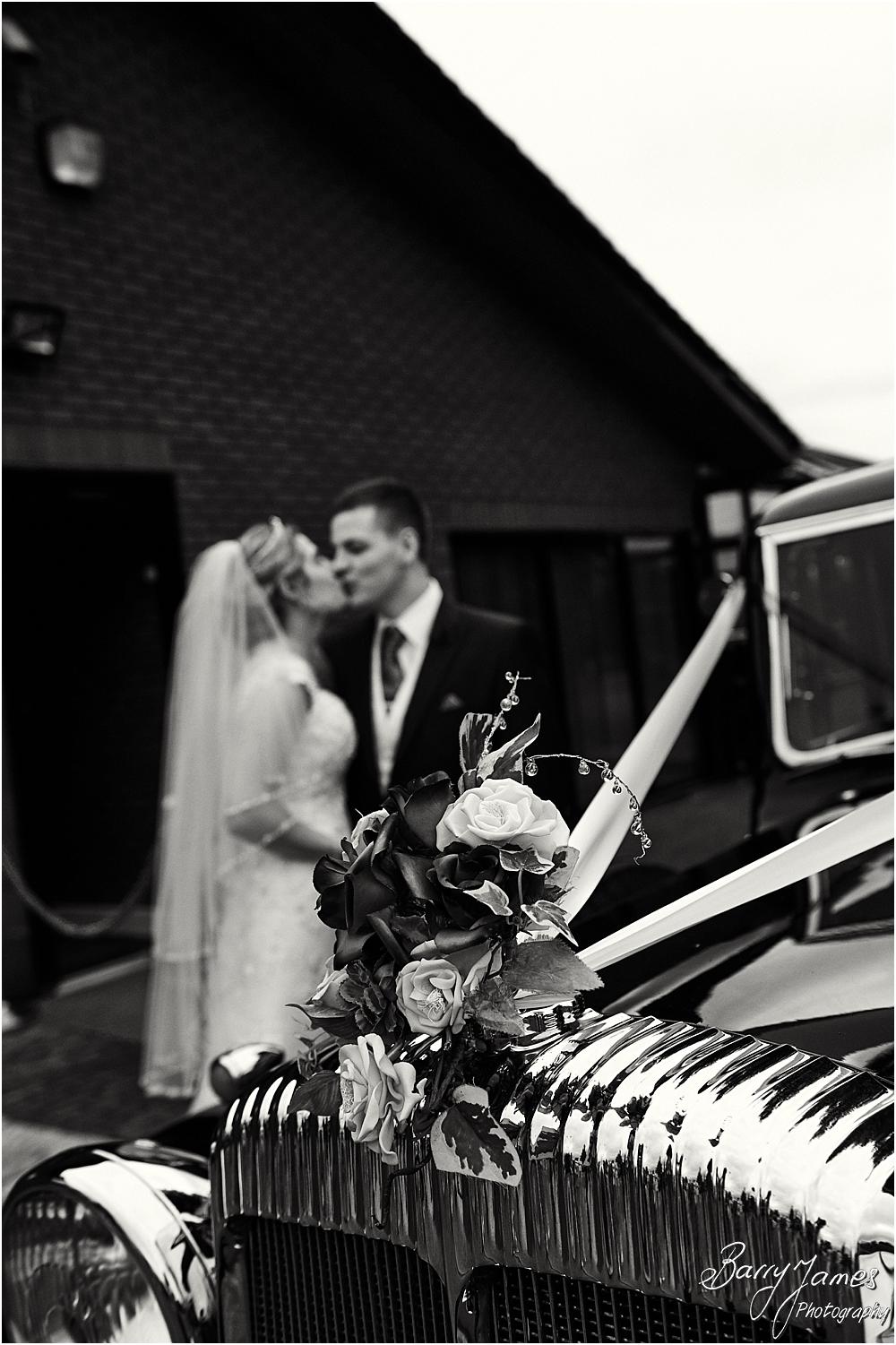 Arriving in style at Calderfields Walsall with Special Day Services captured by Walsall Wedding Photographer Barry James
