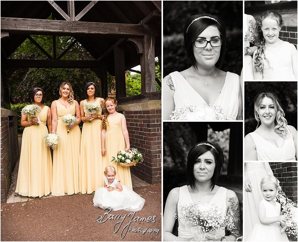 Photographs of the bridal party at All Saints Church in Bloxwich by Walsall Wedding Photographer Barry James