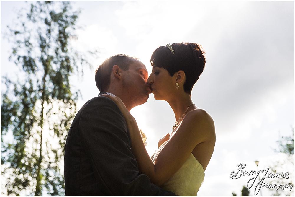 Beautiful golden hour portraits at Rodbaston Hall in Penkridge by Walsall Wedding Photographer Barry James