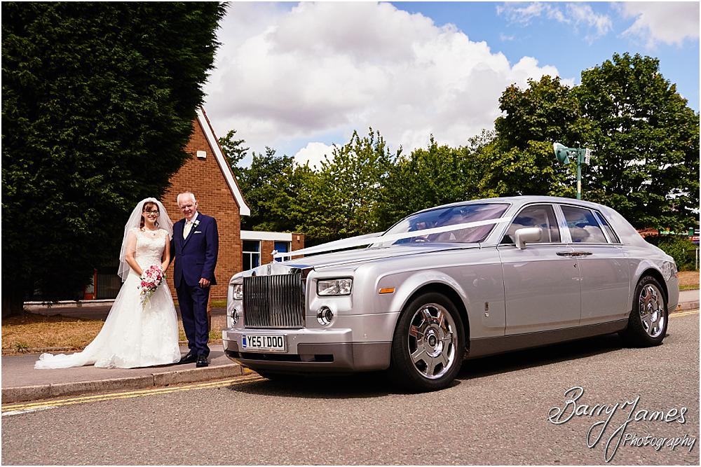 Contemporary portraits of the bridal party at Brownhills Methodist Church in Walsall by Walsall Wedding Photographer Barry James