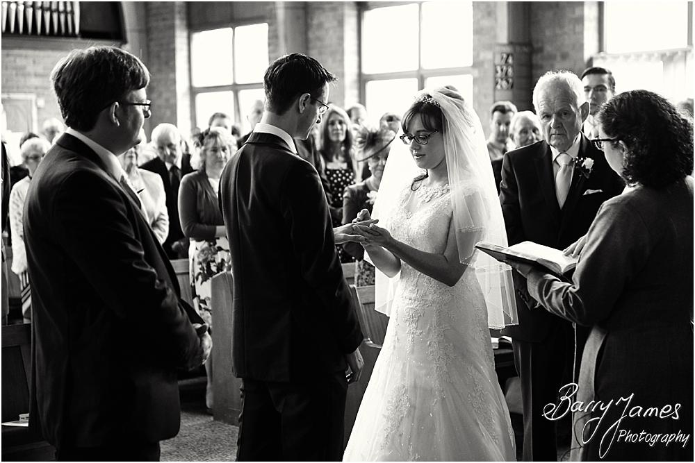 Unobtrusive storytelling photographs of the beautiful wedding ceremony at Brownhills Methodist Church in Walsall by Walsall Wedding Photographer Barry James
