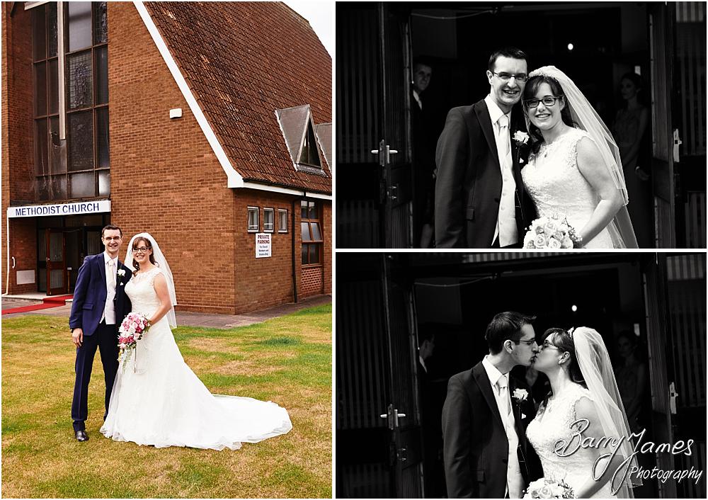 Relaxed family group photographs following the ceremony at Brownhills Methodist Church in Walsall by Walsall Wedding Photographer Barry James