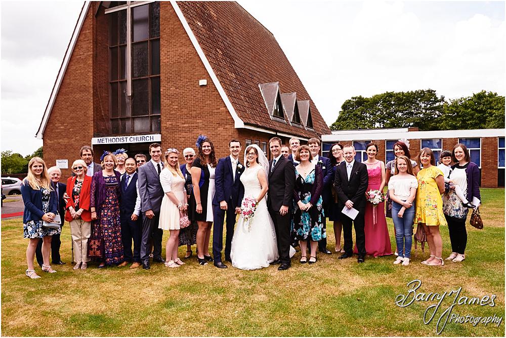 Relaxed family group photographs following the ceremony at Brownhills Methodist Church in Walsall by Walsall Wedding Photographer Barry James