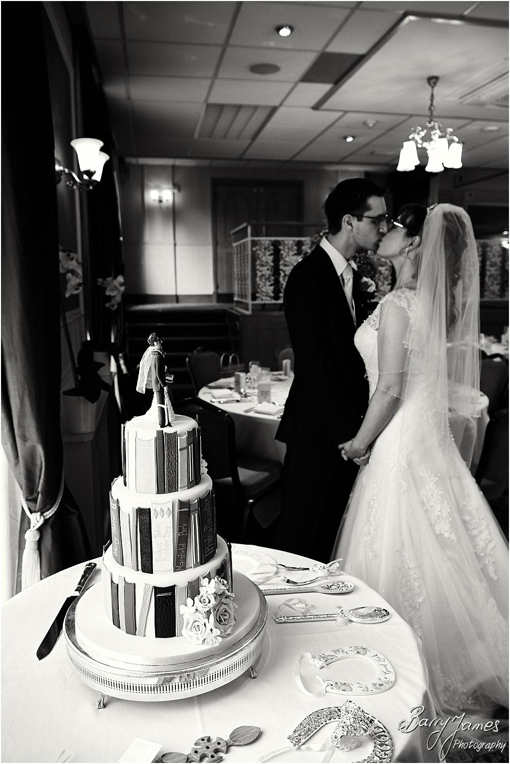 Cake cutting fun at The Fairlawns in Walsall by Walsall Wedding Photographer Barry James