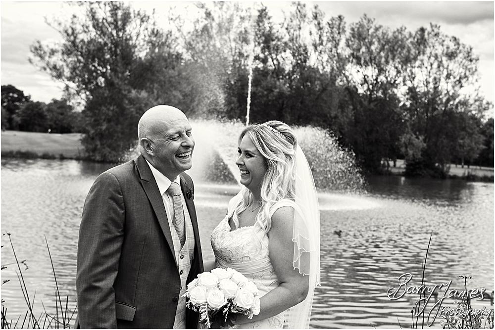 Stunning lakeside portraits of the Bride and Groom at Calderfields in Walsall by Walsall Wedding Photographer Barry James