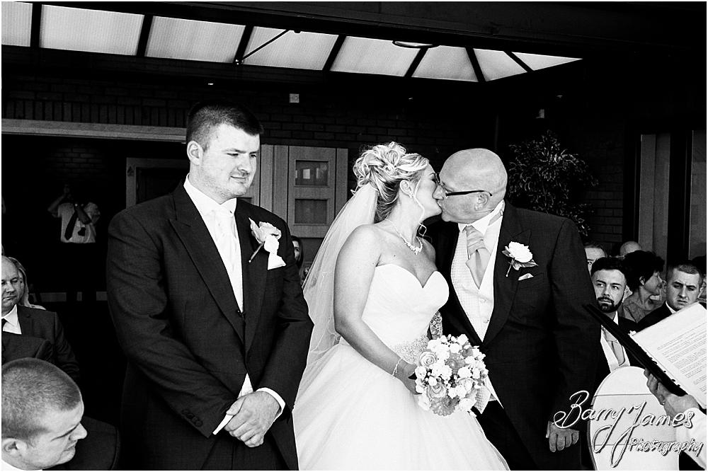 Two photographer coverage captures the beautiful wedding ceremony perfectly at Calderfields in Walsall by Calderfields Wedding Photographer Barry James