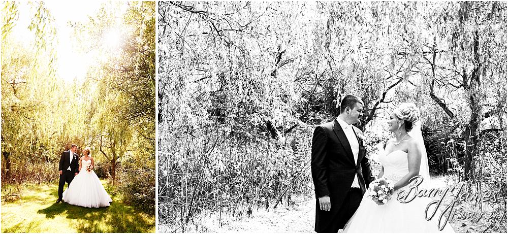 Creative elegant portraits in the fabulous woodland at Calderfields in Walsall by Calderfields Wedding Photographer Barry James