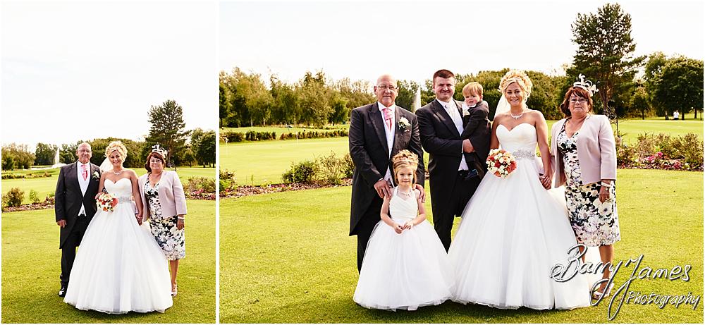 Relaxed family photographs on the stunning lawns at Calderfields in Walsall by Calderfields Wedding Photographer Barry James