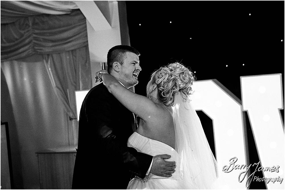 Creative photographs of the fabulous first dance at Calderfields in Walsall by Calderfields Wedding Photographer Barry James